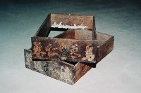 木製中藥材抽屜盒（兩件，缺盒底）藏品圖，第1張
