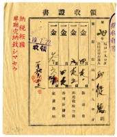 昭和十九年邱從德繳納昭和十九年度家屋稅領收證明藏品圖，第1張