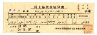 昭和十五年臺中州米穀配給組合郭木榮出張所給邱從德購買經費精算書藏品圖，第1張