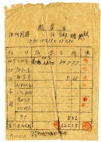 昭和十五年內埔信用購買販賣利用組合給邱臨德籾代精算書藏品圖，第1張