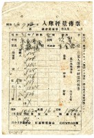 民國三十六年臺中縣線西鄉合作社發給鹿港黃憲宜入庫秤量傳票藏品圖，第1張