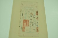 光緒二十一年劉明正、曹媽見、黃同和執照藏品圖，第1張