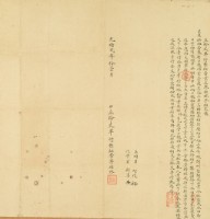 光緒二十年臺灣布政使司掣給田主廖桂林立給丈單藏品圖，第3張