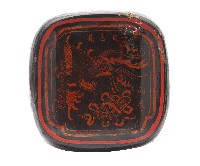 深紅竹製單人皮枕藏品圖，第3張