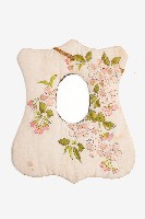 白色花卉繡樣相框藏品圖，第1張