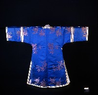 藍色緞面金紋婦女衫藏品圖，第2張