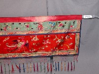 紅色吉祥繡樣床簾藏品圖，第2張