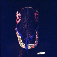 黑色動物紋繡樣童帽藏品圖，第2張