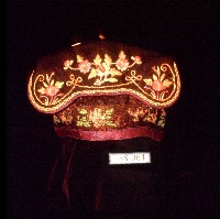 黑色蝴蝶刺繡童帽藏品圖，第2張