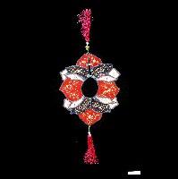 多彩刺繡雲肩藏品圖，第1張