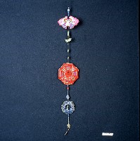 仙女刺繡八卦形垂飾藏品圖，第2張