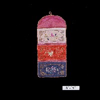 花卉圖樣長方褡褳荷包藏品圖，第1張