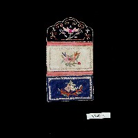 花卉圖樣長方褡褳荷包藏品圖，第1張
