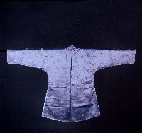 藍色緞面長衫藏品圖，第2張