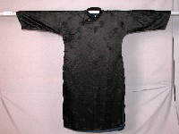 黑色緞面長衫藏品圖，第1張