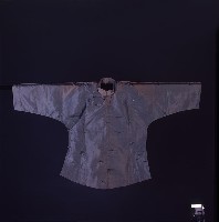 黑色緞面長衫藏品圖，第1張