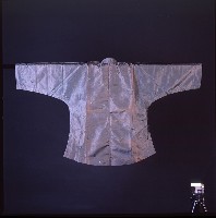 黑色緞面長衫藏品圖，第2張