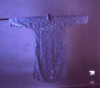 藍色緞面長衫藏品圖，第1張