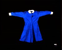 臺灣女性寶藍色翻領連身洋裝高校校服藏品圖，第1張