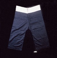臺灣漢人族群男性黑色大襠褲藏品圖，第1張