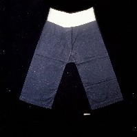 臺灣漢人族群男性黑色大襠褲藏品圖，第1張