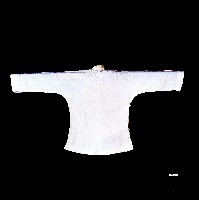 臺灣漢人族群女性白色立領大襟衫藏品圖，第3張