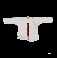 臺灣漢人族群女性白色立領大襟衫藏品圖，第1張