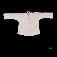 臺灣漢人族群女性白色立領大襟衫藏品圖，第2張