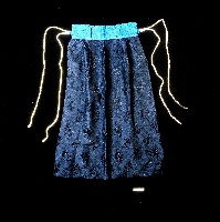 黑色盤枝暗花絲緞筒裙藏品圖，第1張