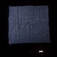 嫁粧用品深色紅繡卍字紋產裙片藏品圖，第1張