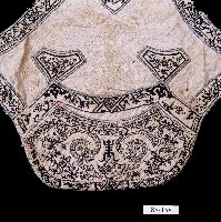 福壽雙全刺繡單層白肚兜藏品圖，第2張