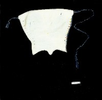 勞作用黑白棉布綁腿藏品圖，第2張