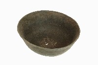 雅美族製敞口深腹黑陶大碗藏品圖，第1張