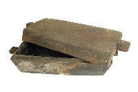 達悟族收藏乾肉木箱含蓋藏品圖，第3張