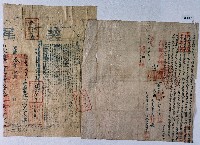 同治四年後壠南社番施阿春杜賣山埔園契藏品圖，第1張