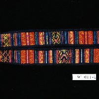 多彩繡樣刀飾帶藏品圖，第2張