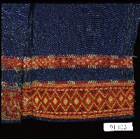 深藍色菱格繡樣喪巾藏品圖，第3張