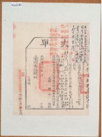 光緒十四年臺灣布政使司掣給田主范錦光丈單 藏品圖，第3張