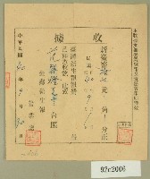 中華民國四十年范朝燈臺灣新生報九月報費收據藏品圖，第1張