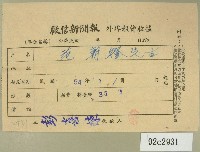 民國五十四年一月徵信新聞報給范朝燈繳款收據藏品圖，第1張