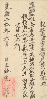 光緒二十年黃腦生收單藏品圖，第1張