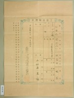 明治三十七年王深土地臺帳謄本藏品圖，第2張