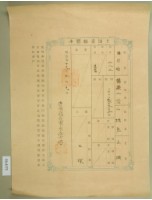 明治三十九年王深土地臺帳謄本藏品圖，第1張