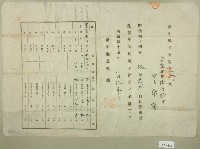 明治四十五年張瑞同意函藏品圖，第1張