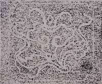 劍潭古寺靈芝石刻紋飾拓本藏品圖，第1張