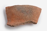 紅色夾砂素面罐形陶器口部殘片藏品圖，第1張