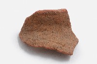 紅色夾砂素面陶罐形陶器頸部殘片藏品圖，第1張