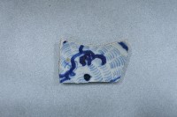 青花寫意雙龍搶珠紋盤心殘片藏品圖，第1張