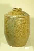 虎皮紋黃褐色窄口直壁式陶甕藏品圖，第1張