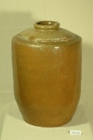 淺褐釉窄口直壁式陶甕藏品圖，第1張